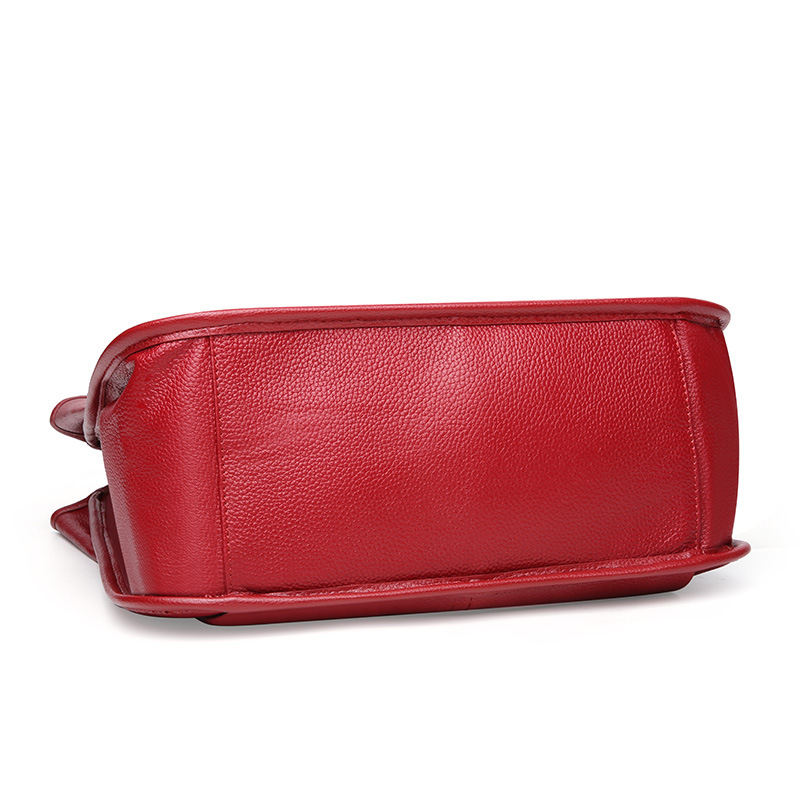 Bolso Tote Statement de Estilo Europeo en Cuero Flor Entero — Tres Colores Audaces view 4