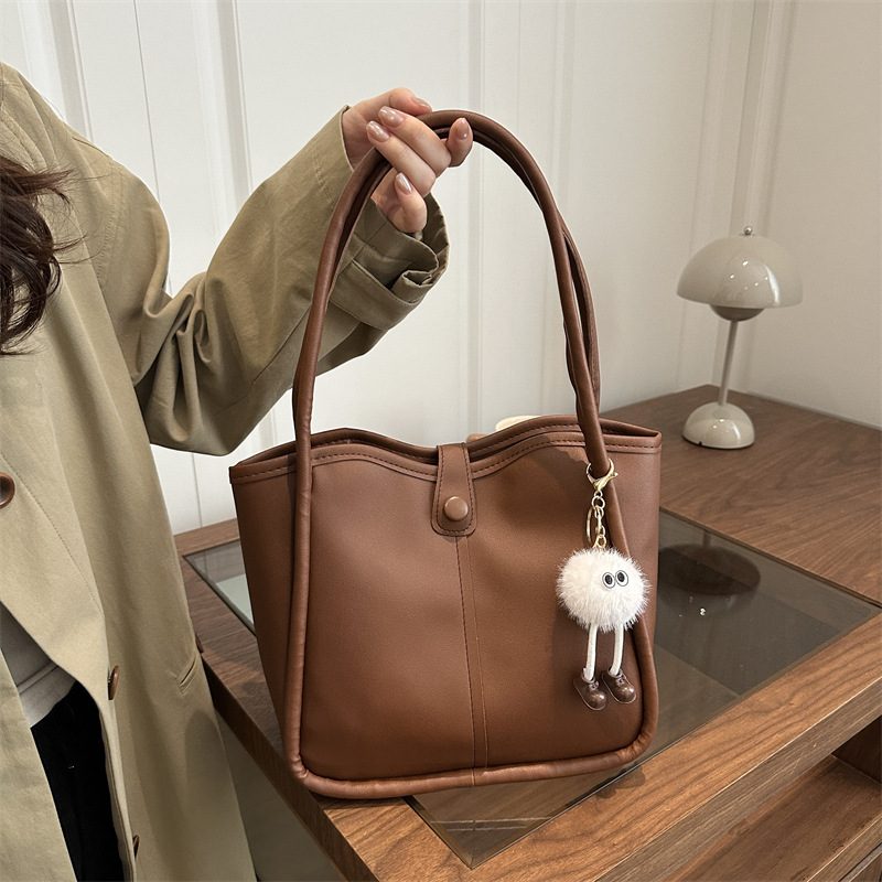 Edle Vintage-Tasche für Damen, neue Trend-Kollektion 2025, Maillard-Schultertasche, große Kapazität, Pendler-Tasche, Bestseller-Shopper view 3