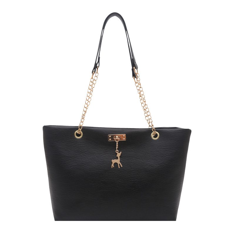 Chain Strap Matte Underarm Tote Bag view 6