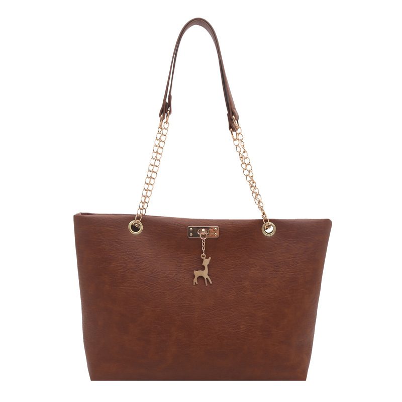 Chain Strap Matte Underarm Tote Bag view 9