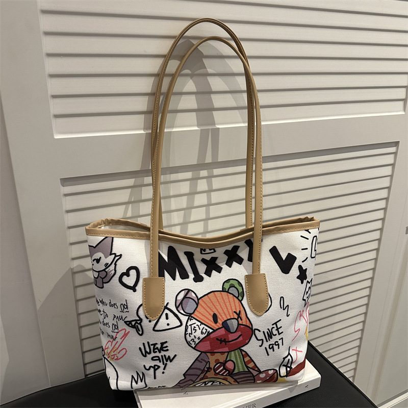 Minimalist Large Capacity Shoulder Tote Bag view 3