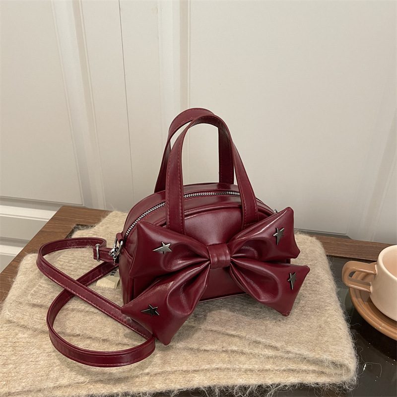Sac à main et épaule à nœud papillon style coréen tendance hiver chic et léger pour le travail 2026 view 3