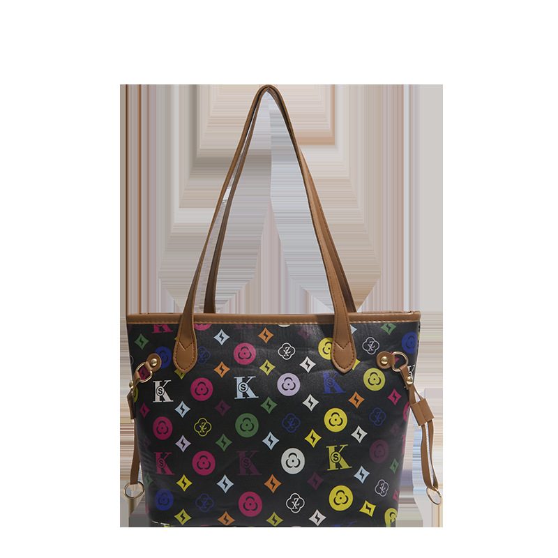Printed Large Capacity Commuter Tote Bag view 4