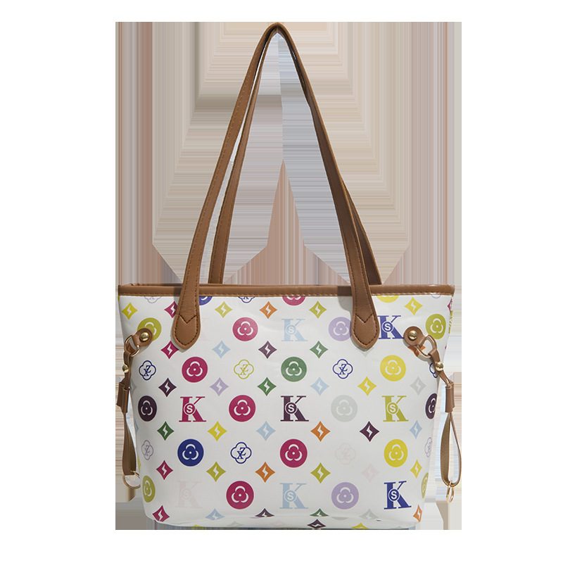 Printed Large Capacity Commuter Tote Bag view 7