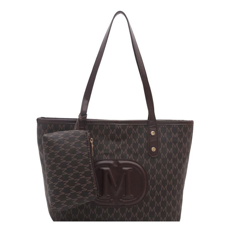 Retro Minimalist Large Tote Shoulder Bag view 9