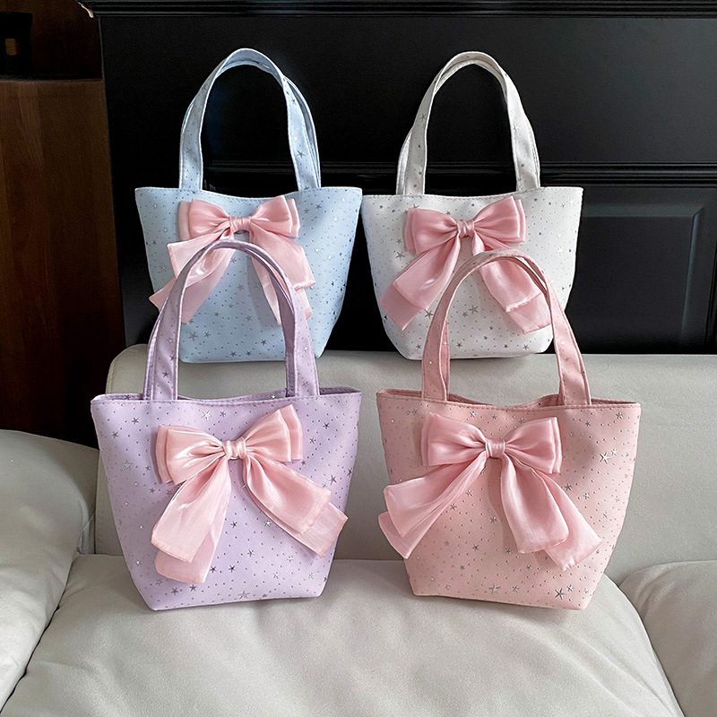 Large Bow Tote Shoulder Bag