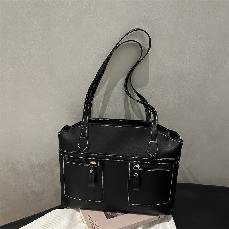Korean Large Tote Shoulder Bag view 3