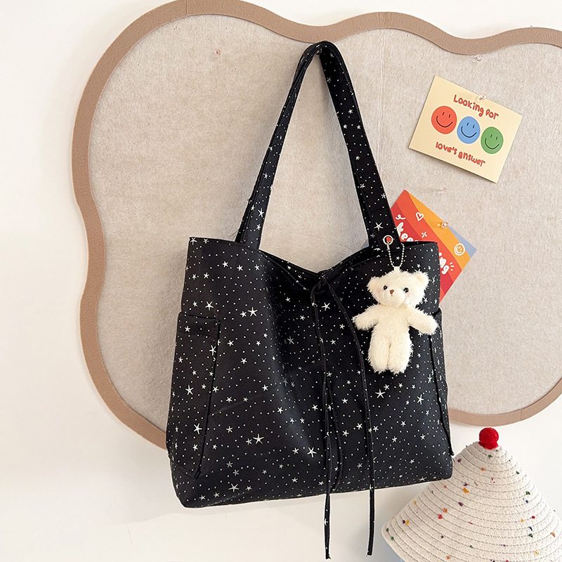 Korean Lightweight Large Tote Shoulder Bag view 2