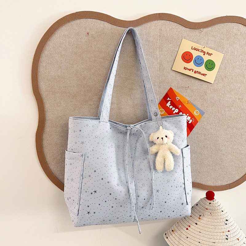 Korean Lightweight Large Tote Shoulder Bag view 4