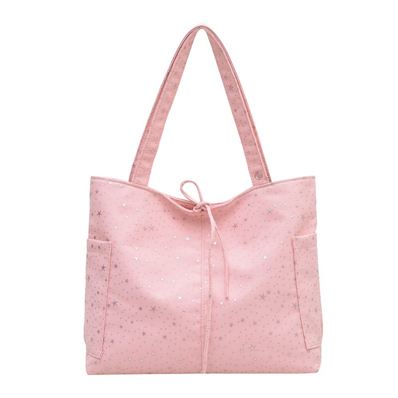 Korean Lightweight Large Tote Shoulder Bag view 6
