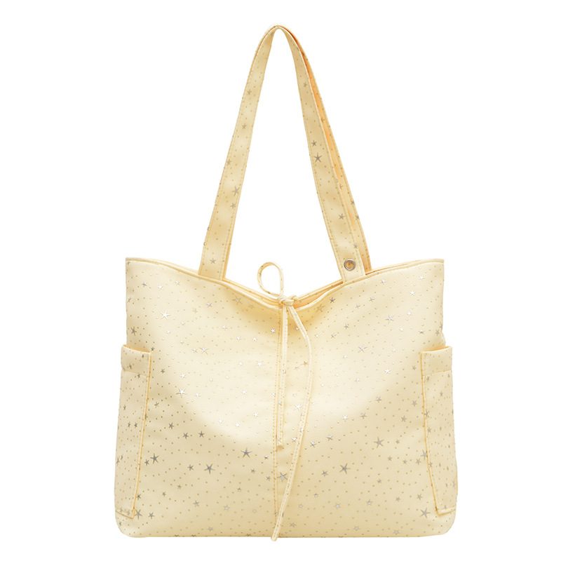 Korean Lightweight Large Tote Shoulder Bag view 7