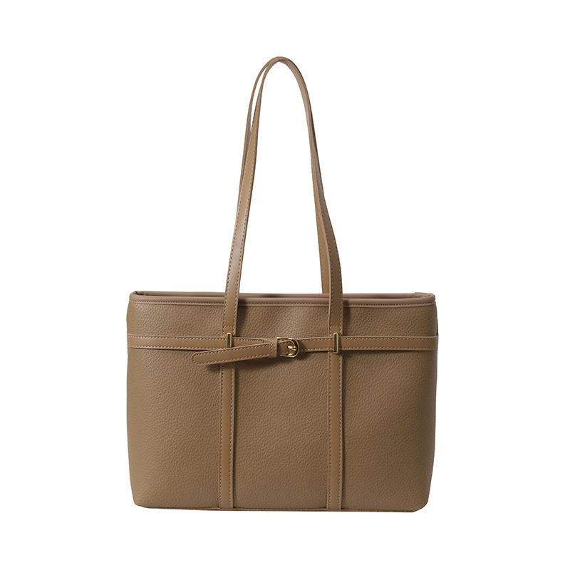 Two-Tone PU Large Tote Shoulder Bag view 8