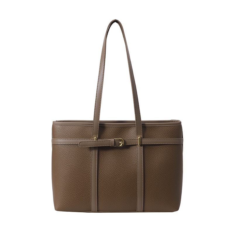 Two-Tone PU Large Tote Shoulder Bag view 9
