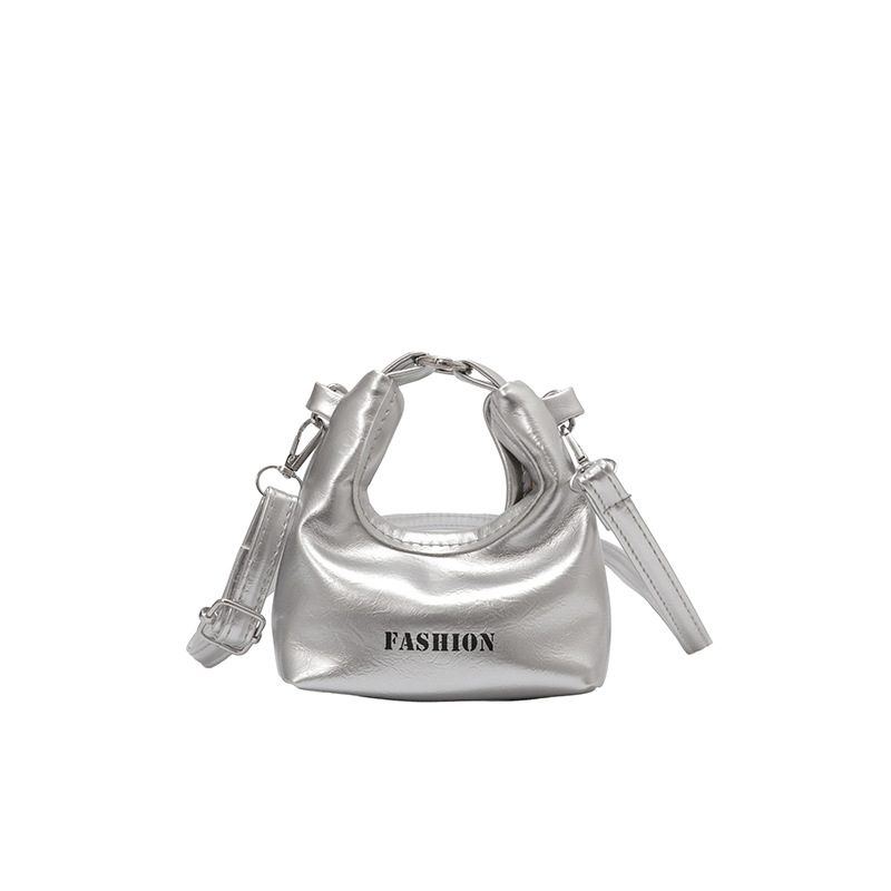 Minimalist Letter Detail Top-Handle Shoulder Bag view 12