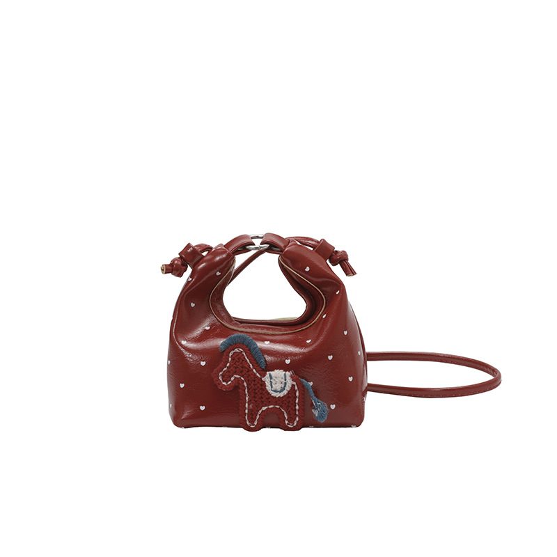 Minimalist Letter Detail Top-Handle Shoulder Bag view 8