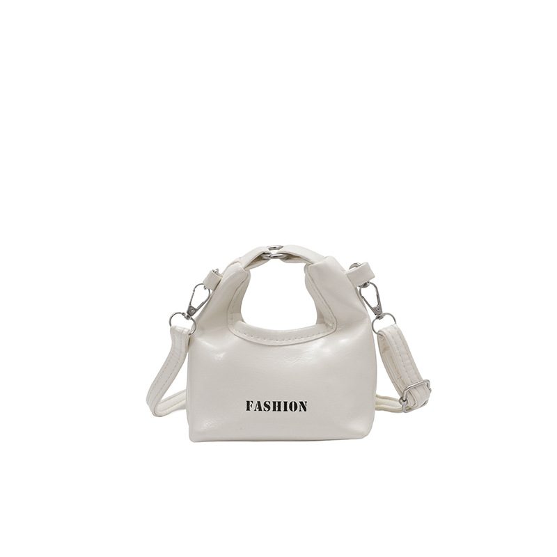Minimalist Letter Detail Top-Handle Shoulder Bag view 9