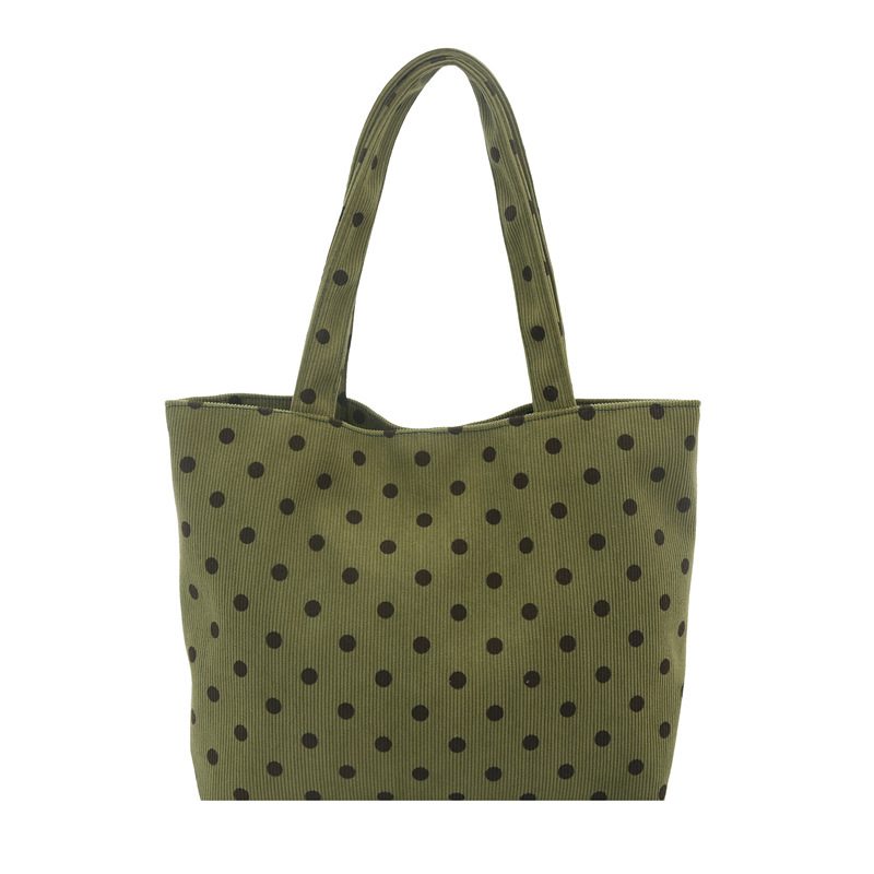 Polka Dot Minimalist Top-Handle Tote Bag view 9