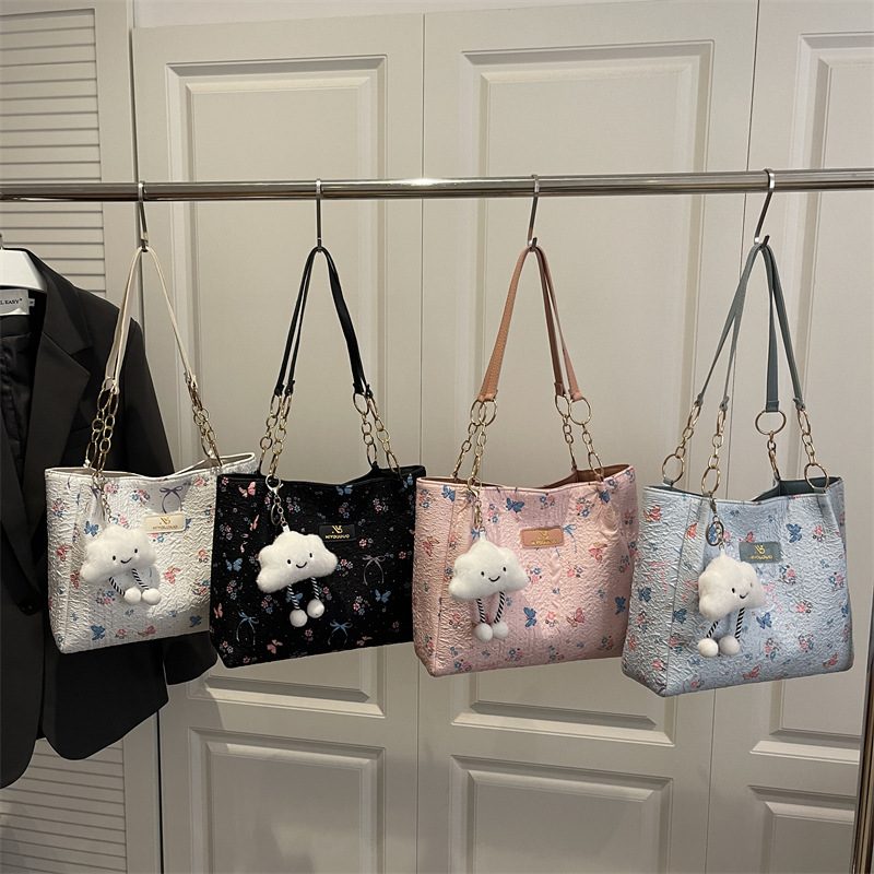 Sweet Bow Large Capacity Tote Bag
