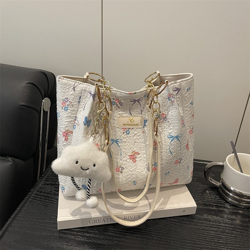 Bolsa Tote Grande Capacidade Doce com Laço view 2