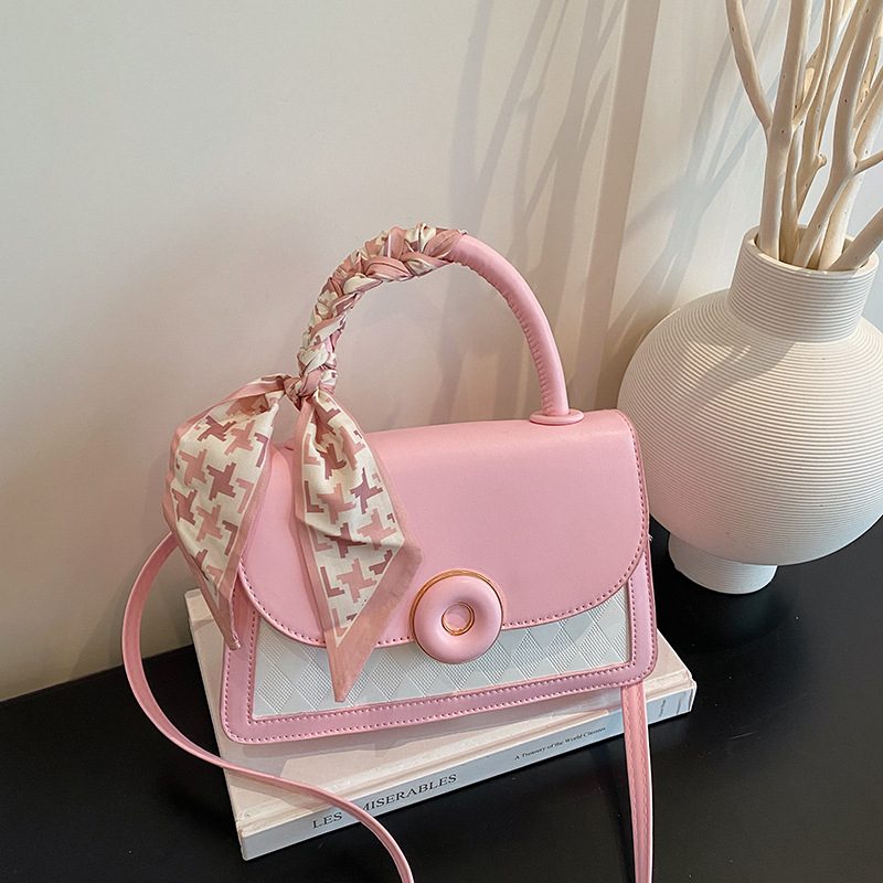 Bolsa Quadrada com Alça Superior e Blocos de Cor view 2