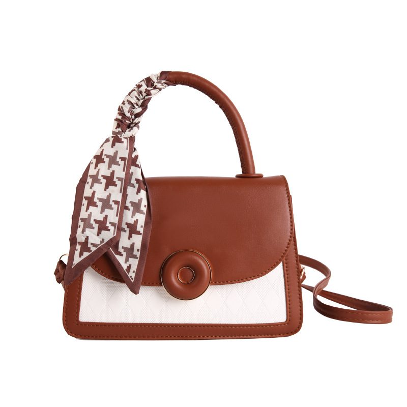 Bolsa Quadrada com Alça Superior e Blocos de Cor view 7