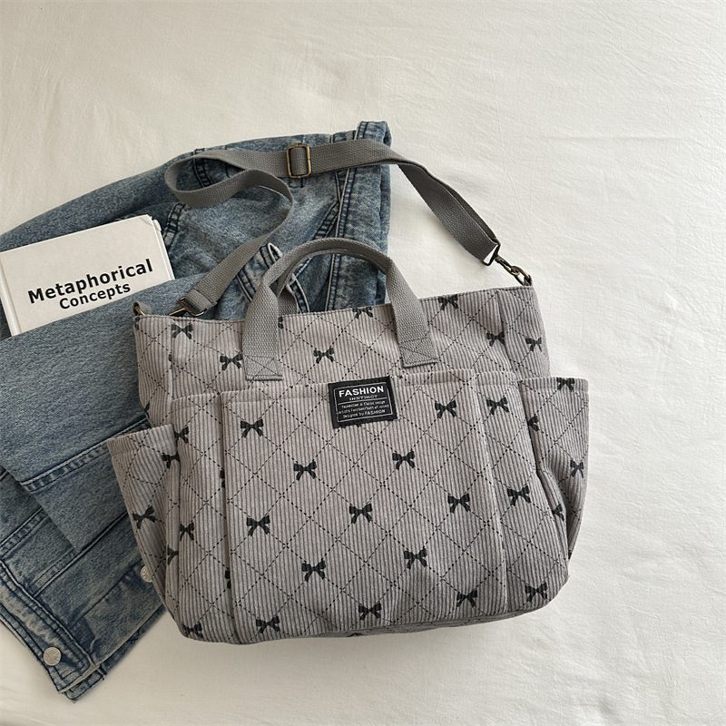 Bow Detail Shoulder Tote Bag view 3