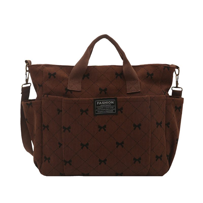 Bow Detail Shoulder Tote Bag view 6