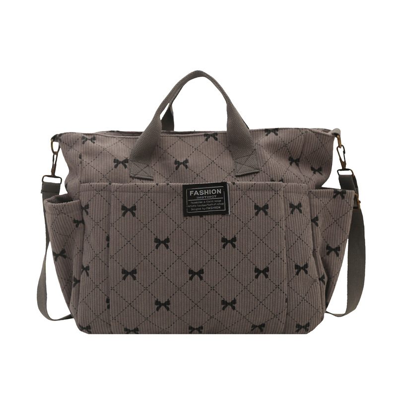 Bow Detail Shoulder Tote Bag view 7