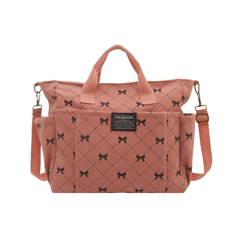 Bow Detail Shoulder Tote Bag view 8
