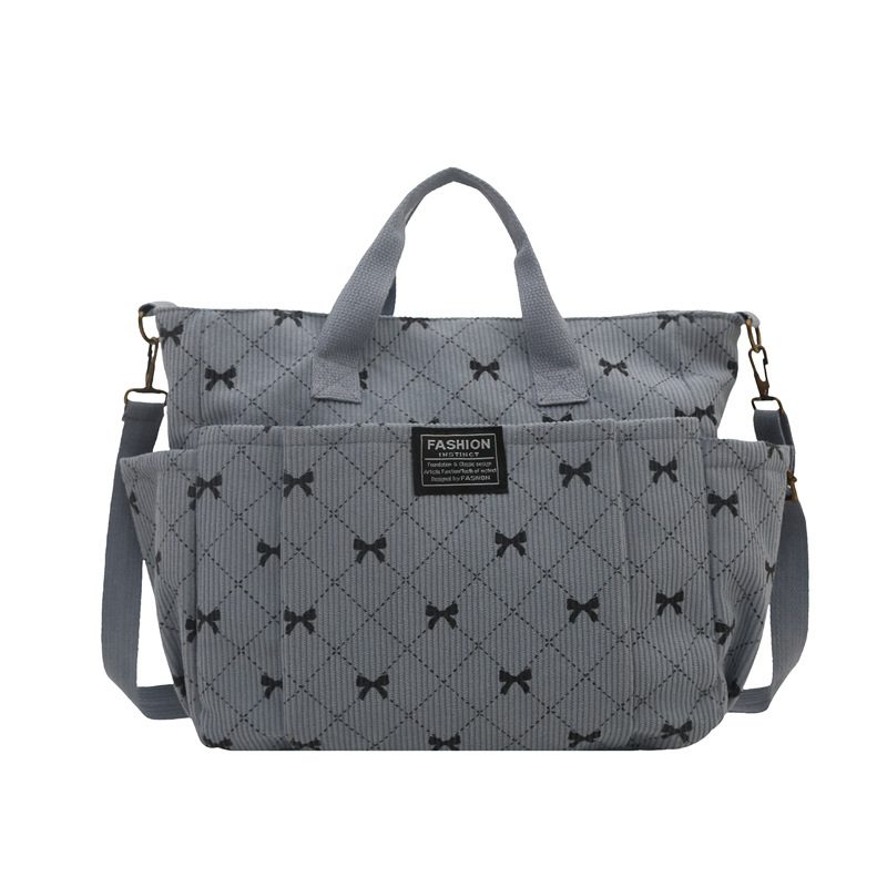 Bow Detail Shoulder Tote Bag view 9