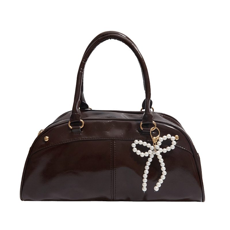 Moto Style Shoulder Top-Handle Tote view 10