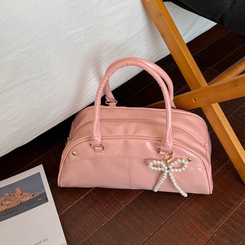 Moto Style Shoulder Top-Handle Tote view 2
