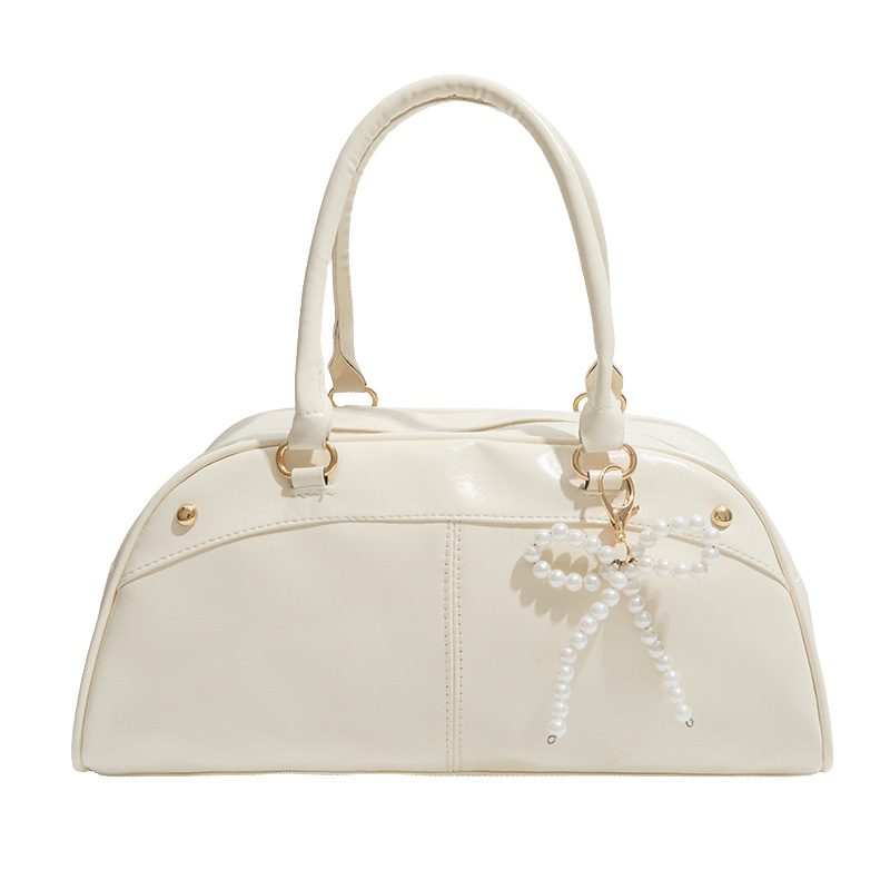 Moto Style Shoulder Top-Handle Tote view 5