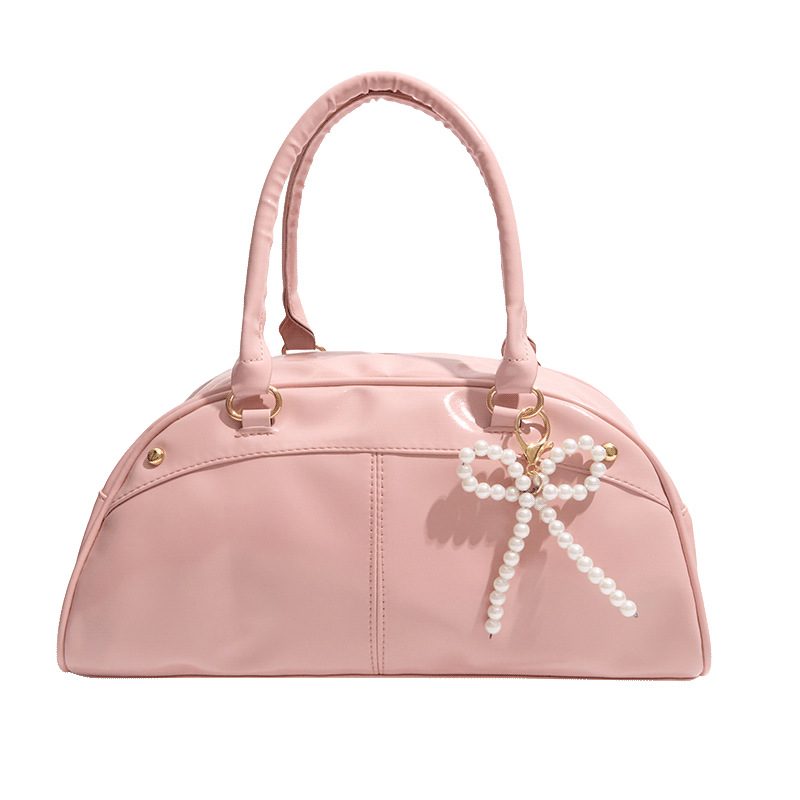 Moto Style Shoulder Top-Handle Tote view 8