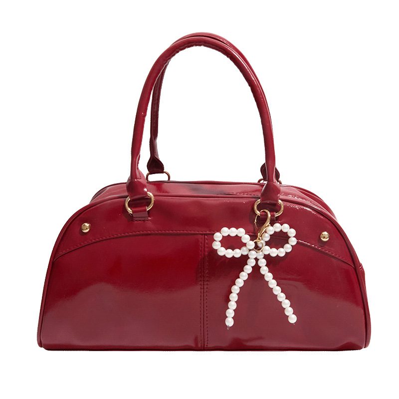 Moto Style Shoulder Top-Handle Tote view 9