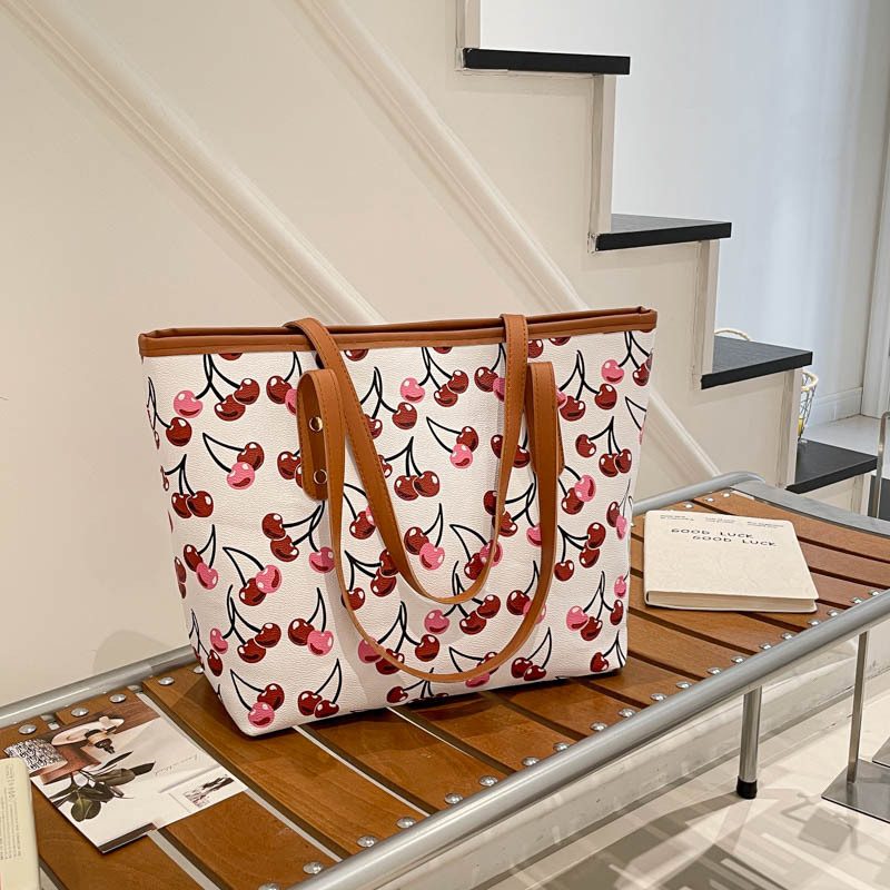 Printed Large Capacity Tote Bag view 2
