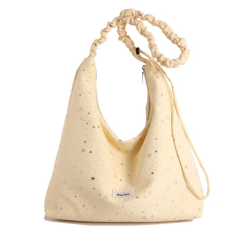 Star Print Shoulder Tote Bag view 7