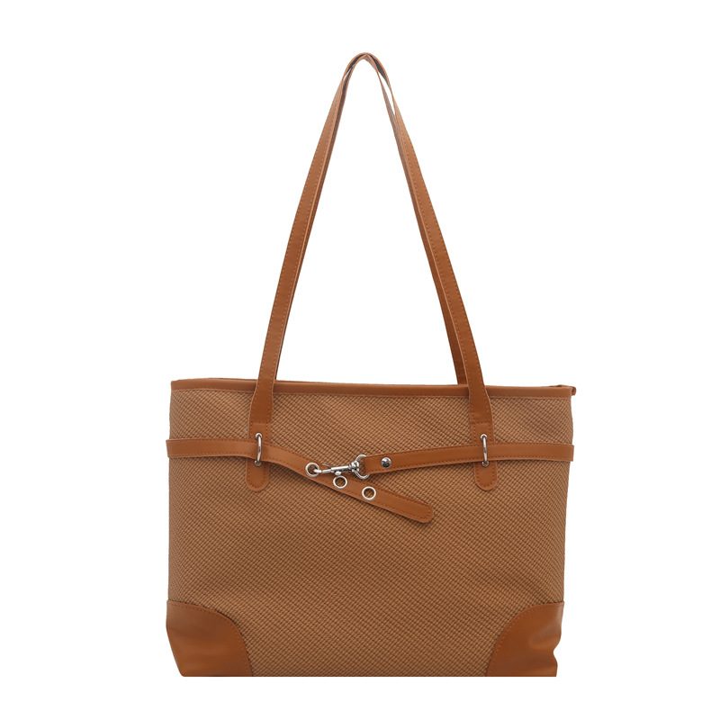 Minimalist Solid Color Tote Bag view 10