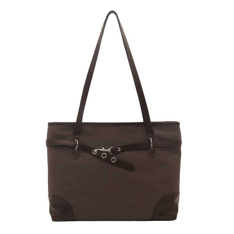Minimalist Solid Color Tote Bag view 5