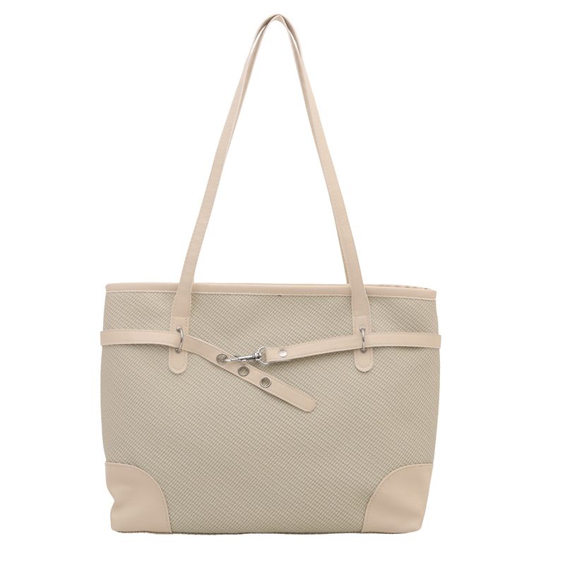 Minimalist Solid Color Tote Bag view 8