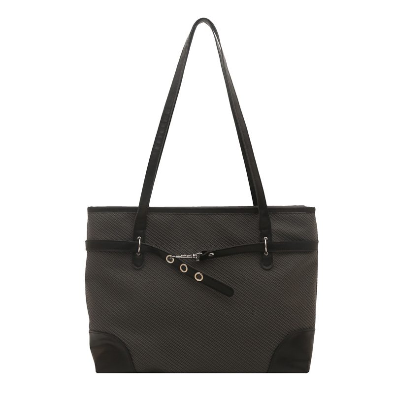 Minimalist Solid Color Tote Bag view 9