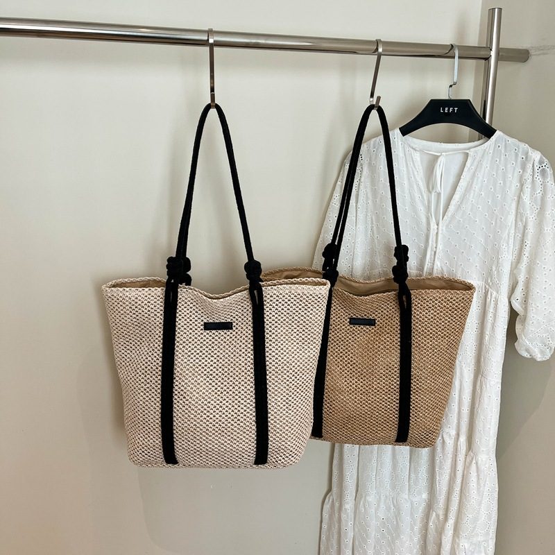 Woven Vintage Large Tote Bag