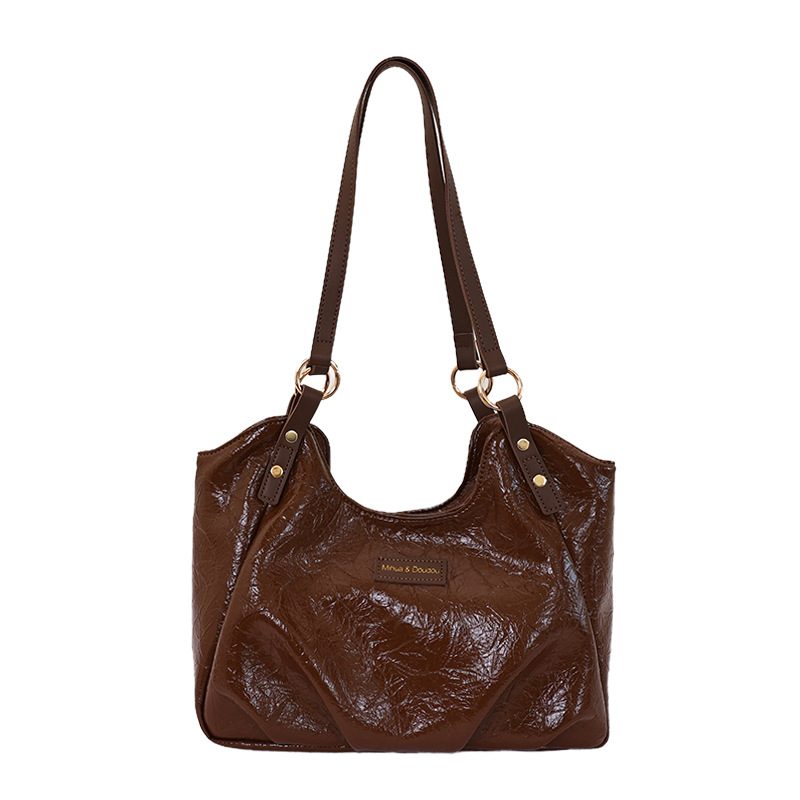 Retro Minimalist Large Capacity Shoulder Tote Bag view 9
