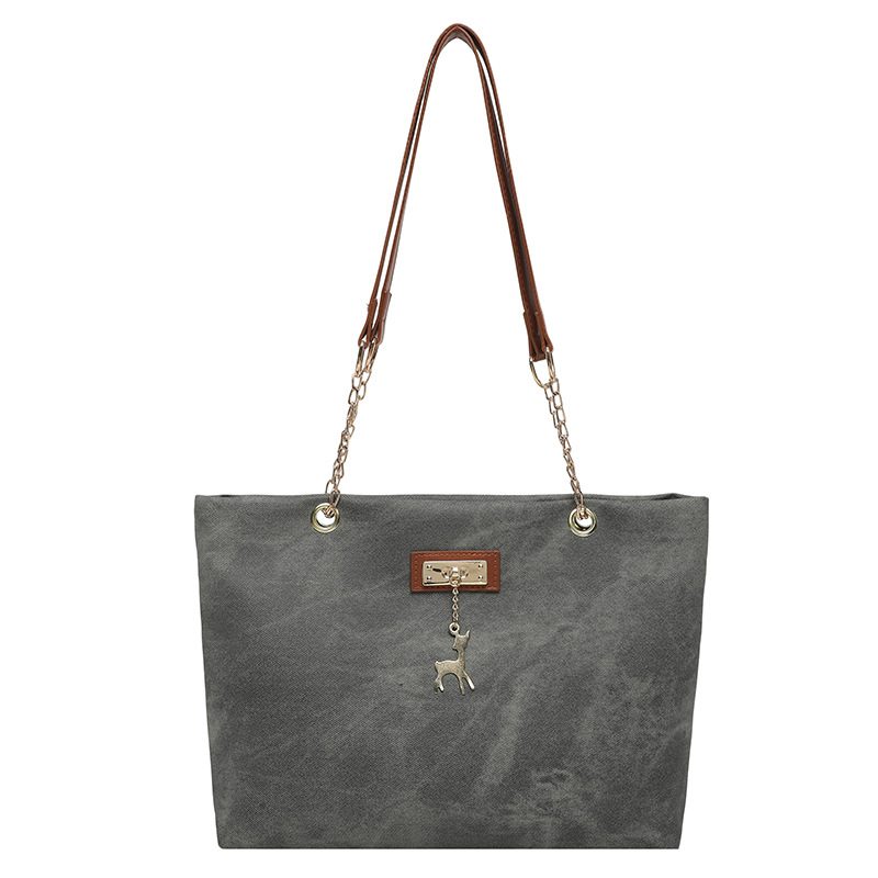 Light Minimalist Large Capacity Shoulder Tote Bag view 5