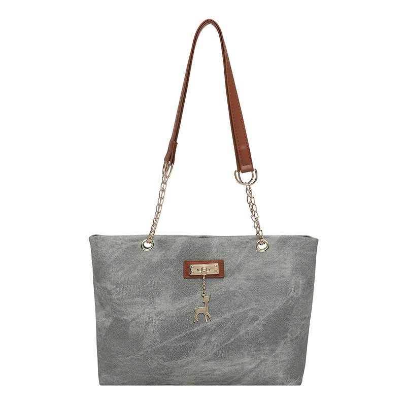 Light Minimalist Large Capacity Shoulder Tote Bag view 7