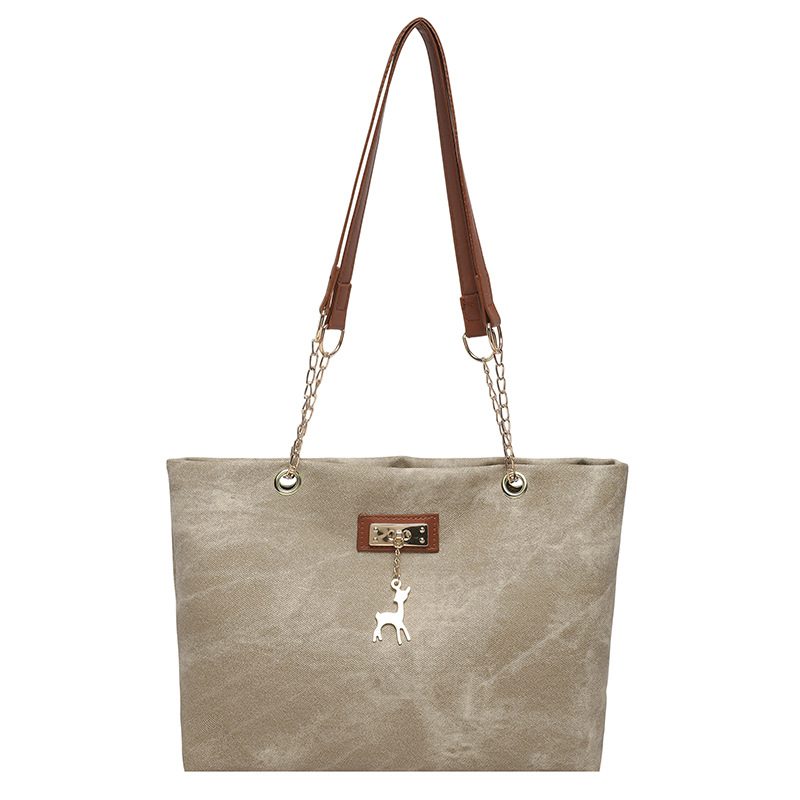 Light Minimalist Large Capacity Shoulder Tote Bag view 8