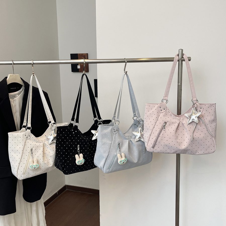 Polka Dot Large Capacity Light Luxury Tote Bag