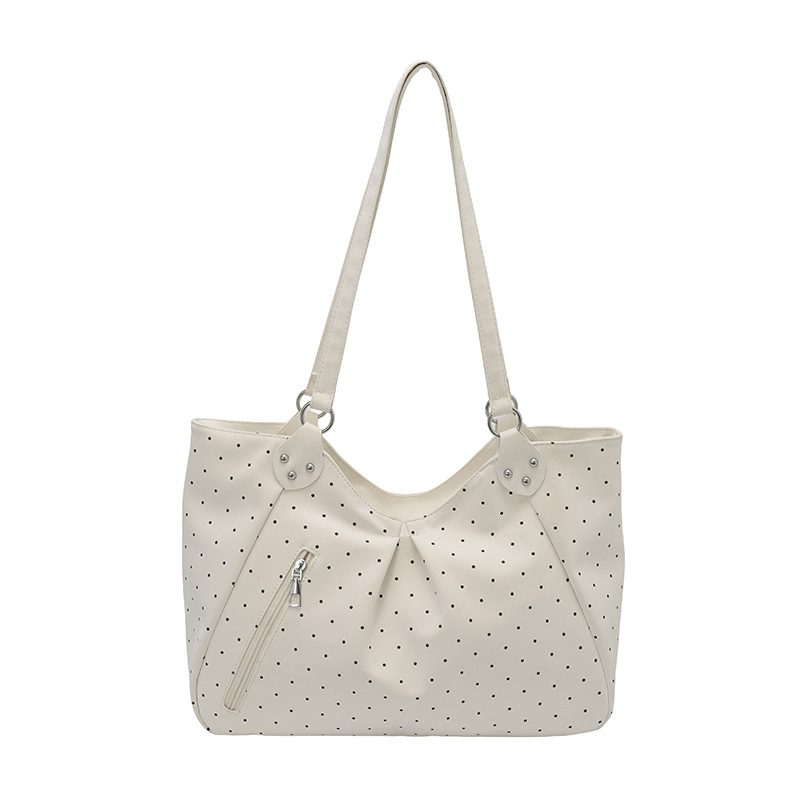 Leichte luxuriöse Tote-Tasche mit großem Fassungsvermögen und Punkten view 10