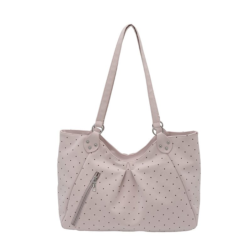 Leichte luxuriöse Tote-Tasche mit großem Fassungsvermögen und Punkten view 11