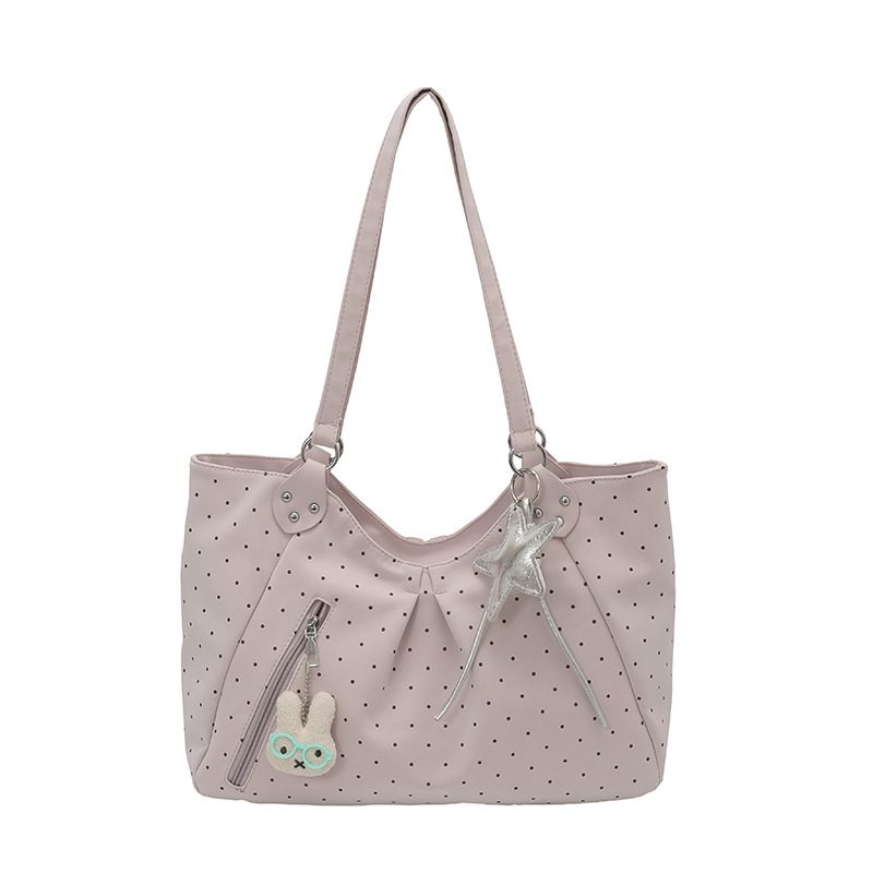 Leichte luxuriöse Tote-Tasche mit großem Fassungsvermögen und Punkten view 7